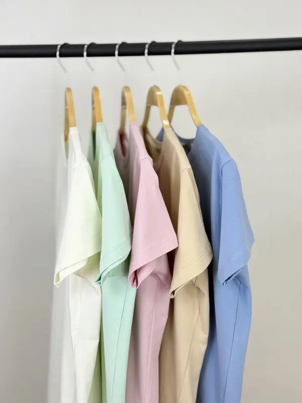 تیشرت بابونه گلدوزی نخ لاکرای آلما